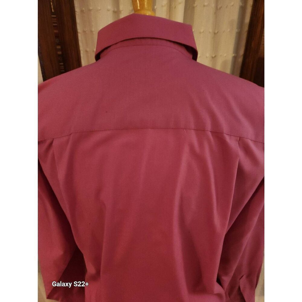 U5 Foxcroft dark pink classic button-up casual/dress shirt women's sz 8 - Picture 8 of 11